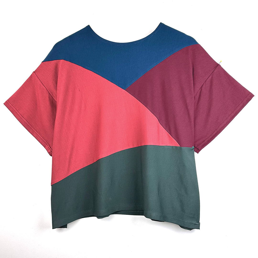 Diagonal Colorblock Top