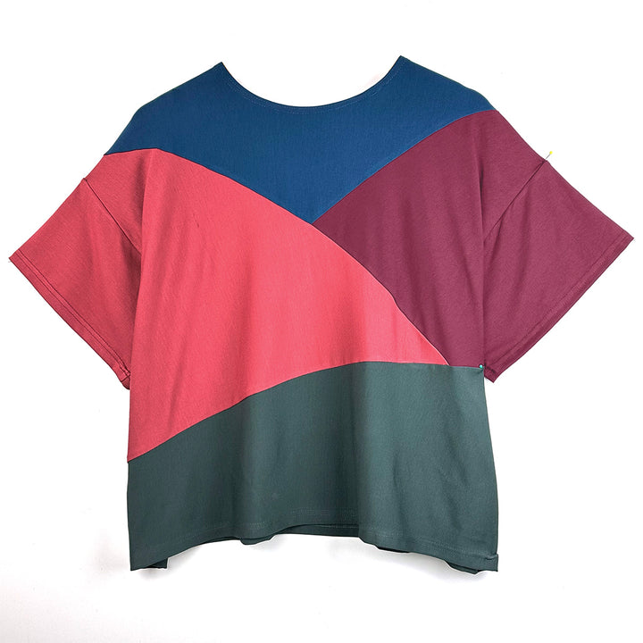 Diagonal Colorblock Top