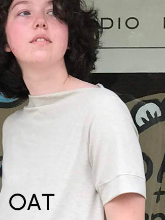 Banded Sleeve Bateau Picnic Top