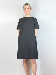 Bateau swing dress, Short Sleeve