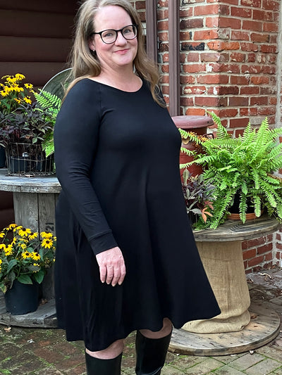 Long Sleeve Swing Dress